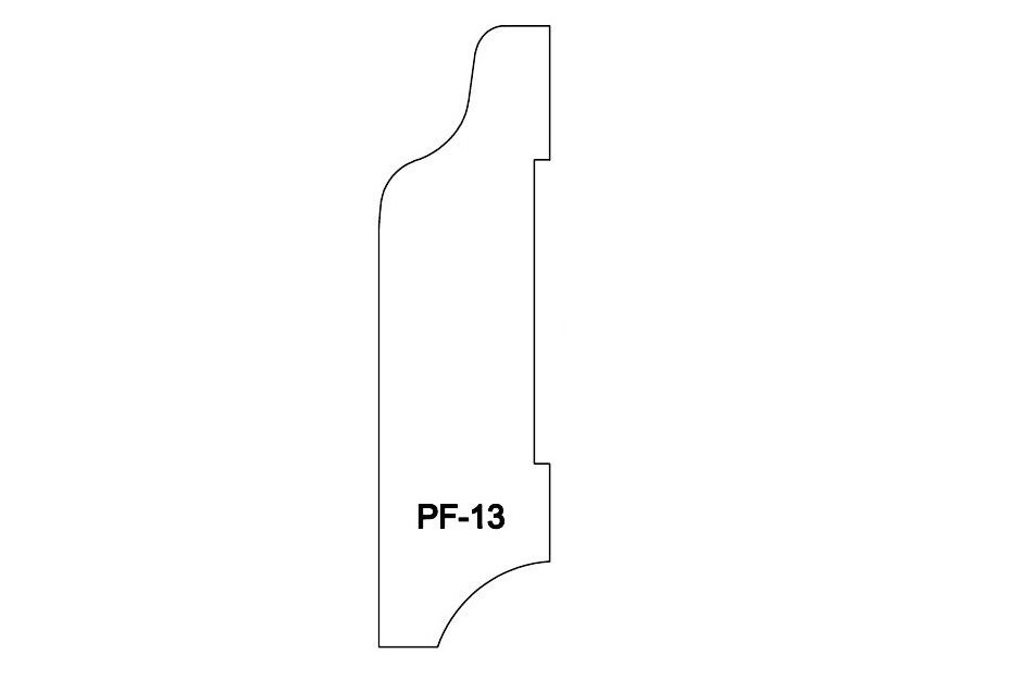 Гнутый плинтус Bentline Дуб массив, Lх90х20 мм. PF13