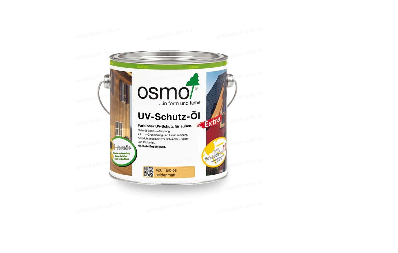 Масло для наружных работ UV-SCHUTZ бесцветное (410) без биоцидов